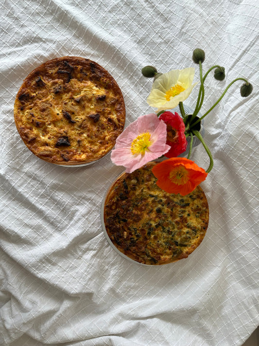 Caramelized Onion And Brie Cheese Quiche